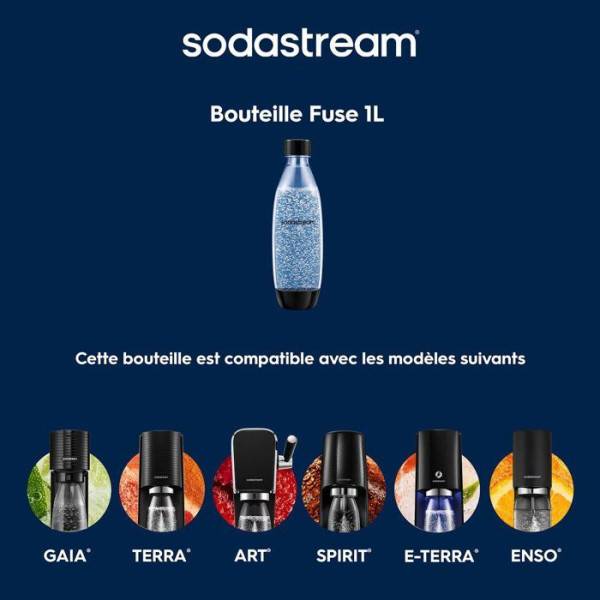 Machine a Soda Bouteille gazeuse SODASTREAM - Fuse Pepsi Metal Edition Limitée - 1 L - Compatible lave-vaisselle - Sans BPA - Design collector - Image 3