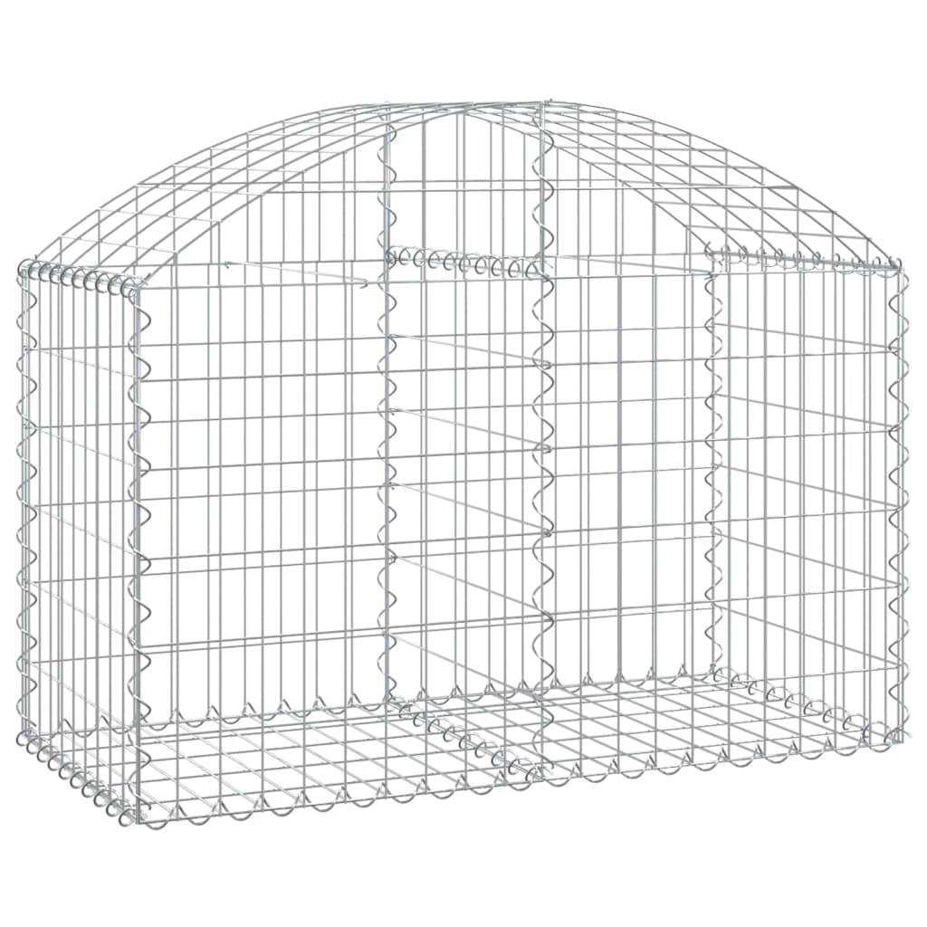 Vidaxl - Panier de gabions arqué 100x50x60/80 cm Fer galvanisé vidaXL 153433 - Image 2