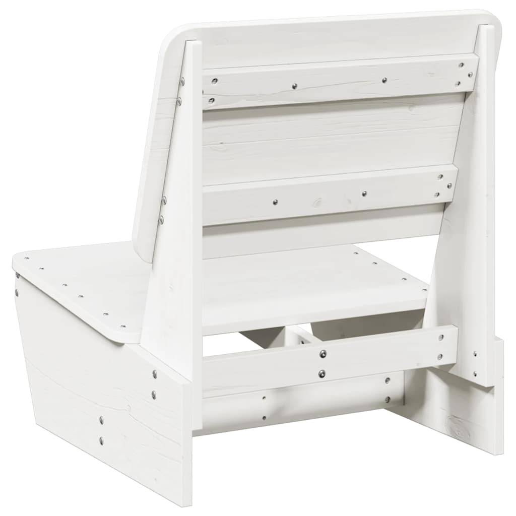 Vidaxl - Chaise de jardin blanc 60x64x70,5 cm bois de pin massif vidaXL 859308 - Image 6