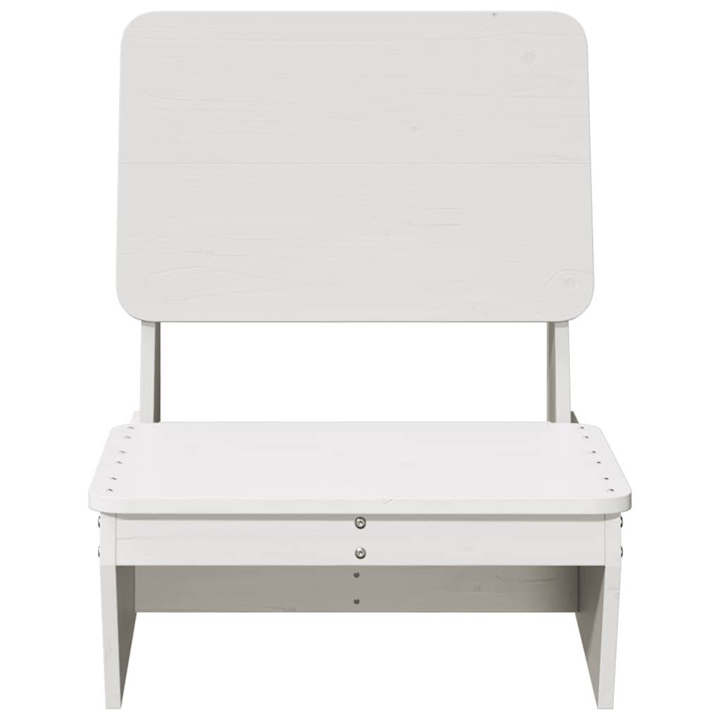 Vidaxl - Chaise de jardin blanc 60x64x70,5 cm bois de pin massif vidaXL 859308 - Image 8