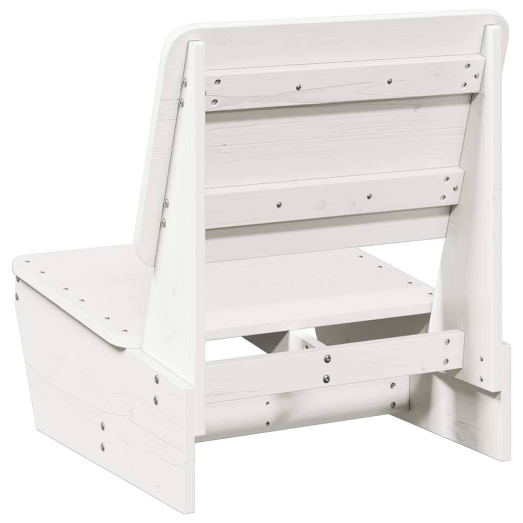 Vidaxl - Chaise de jardin blanc 60x64x70,5 cm bois de pin massif vidaXL 859308 - Image 5