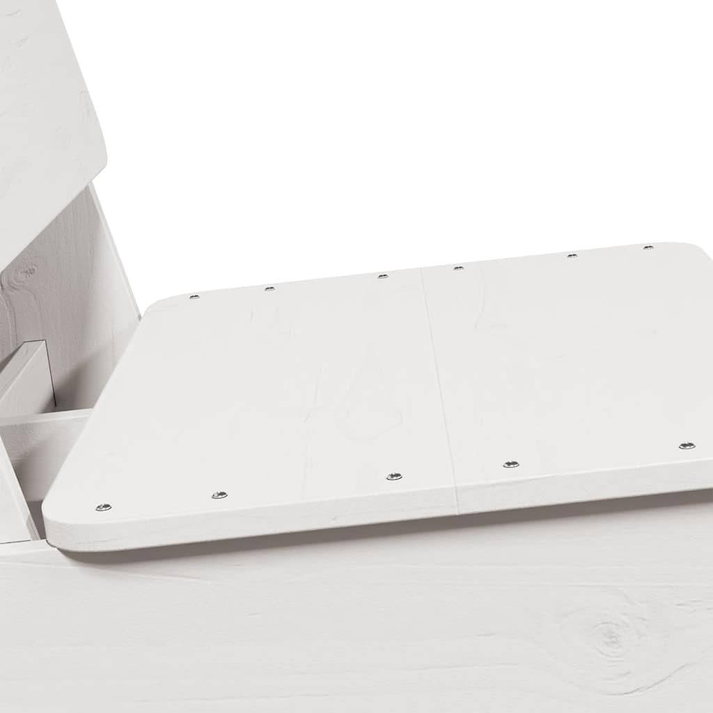 Vidaxl - Chaise de jardin blanc 60x64x70,5 cm bois de pin massif vidaXL 859308 - Image 7