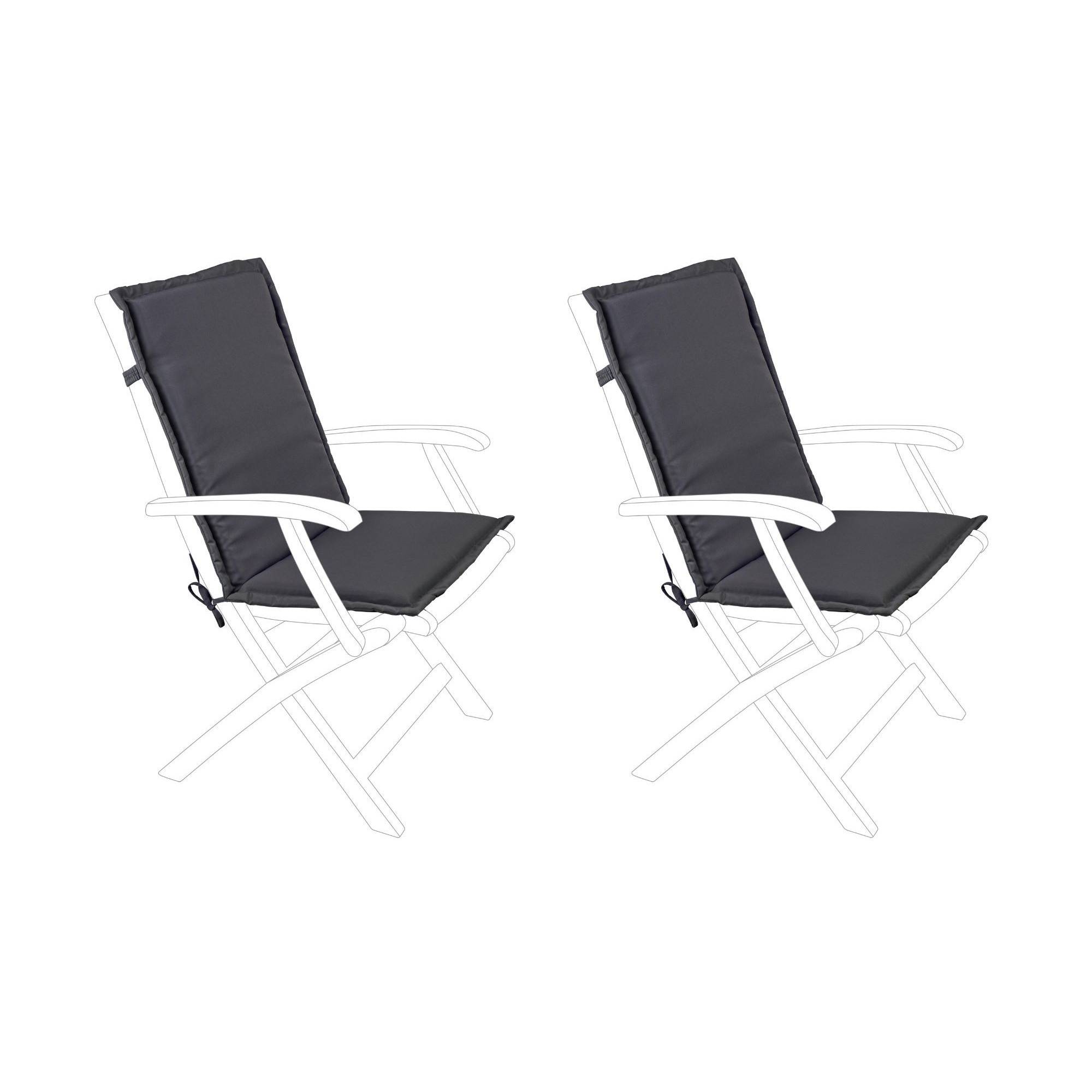 Autre - Coussins pour fauteuil de jardin non inclinable (lot de 2) - CANCALE - Image 2