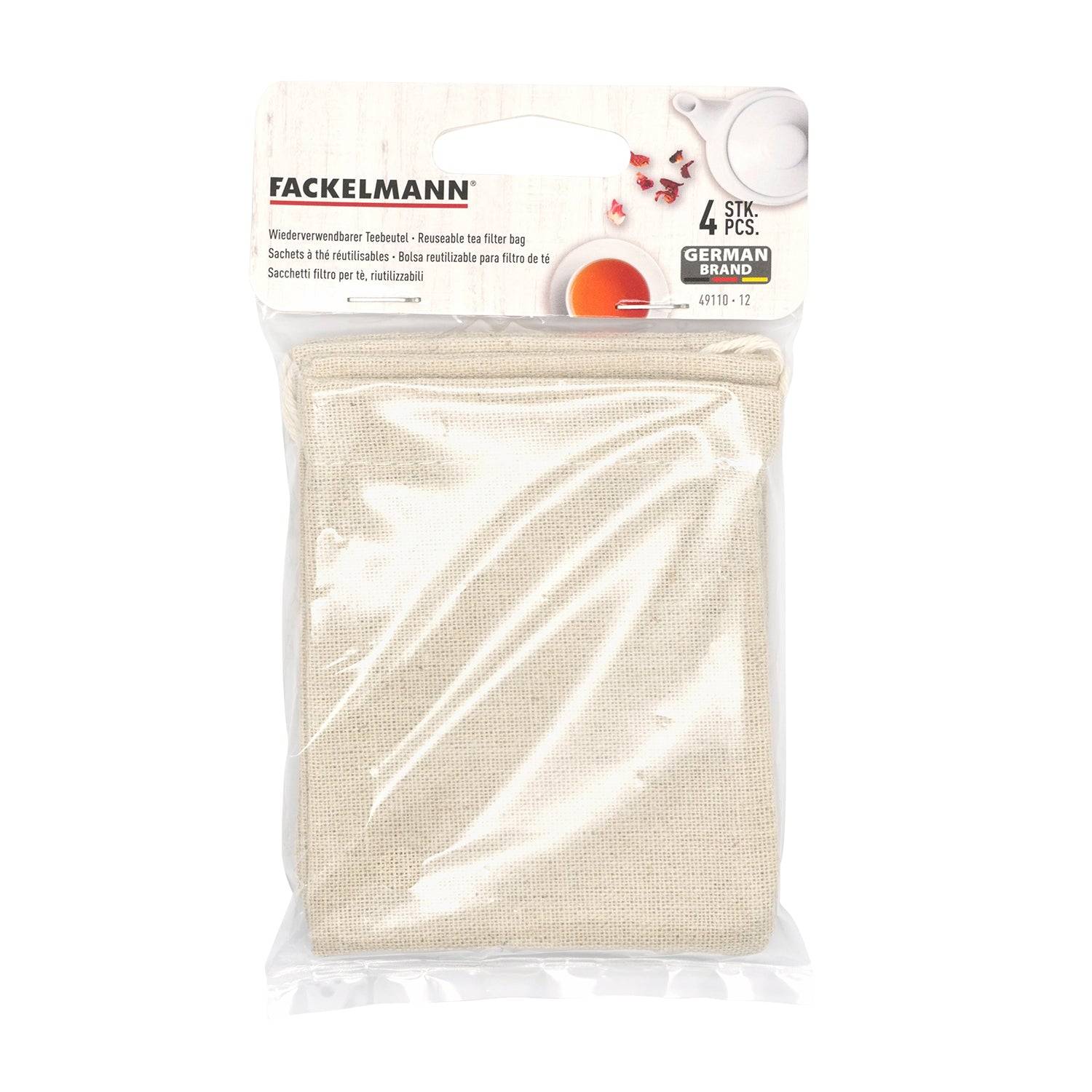 Lot de 4 sachets réemployables pour thé ou infusion Fackelmann - Image 2