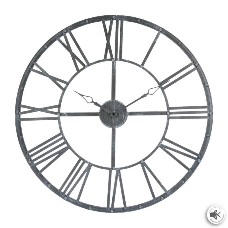 Horloge chiffres romains vintage 70 cm gris Atmosphera - Image 1