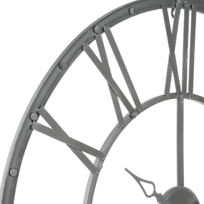 Horloge chiffres romains vintage 70 cm gris Atmosphera - Image 2
