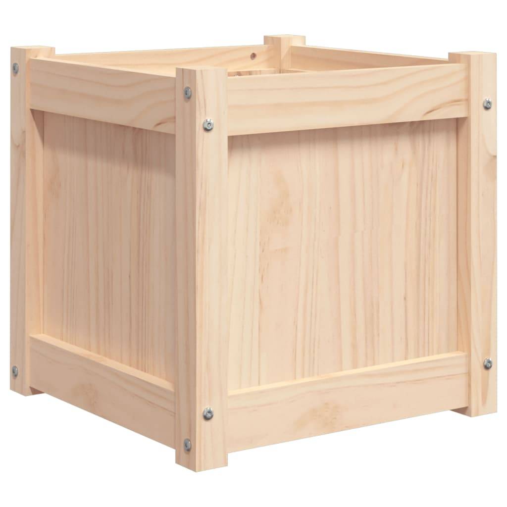 Maison Chic - Lot de 2 Jardinières - Bac à Fleurs - Pot De Fleurs bois de pin massif - Image 8