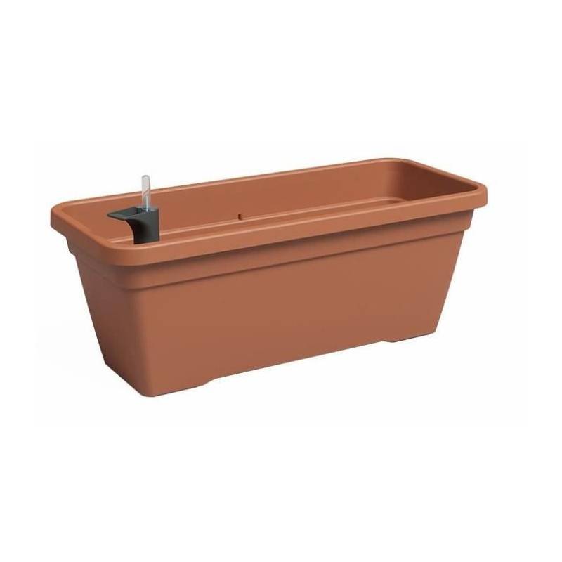 Jardiniere - Plastique - Terre Cuite - Rectangulaire - L77,9 X P24 X H22cm - Artevasi - Image 1