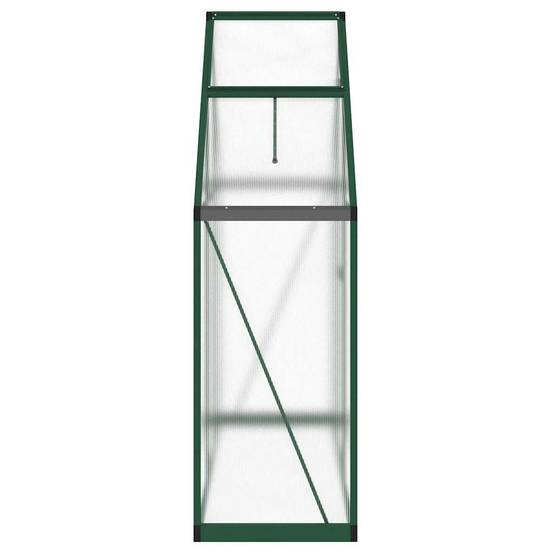 Serre aluminium et polycarbonate vert 169 x 58 x 195 cm - PANGIVO - Image 4
