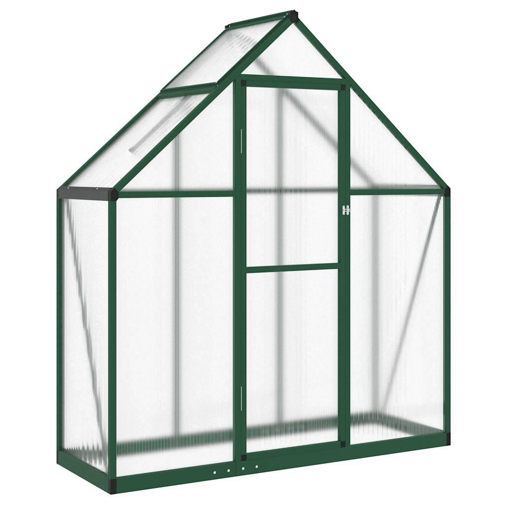 Serre aluminium et polycarbonate vert 169 x 58 x 195 cm - PANGIVO - Image 2