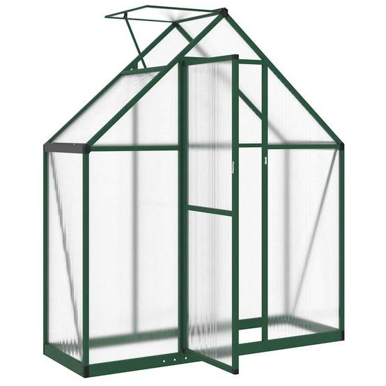 Serre aluminium et polycarbonate vert 169 x 58 x 195 cm - PANGIVO - Image 6
