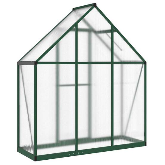 Serre aluminium et polycarbonate vert 169 x 58 x 195 cm - PANGIVO - Image 5