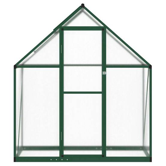Serre aluminium et polycarbonate vert 169 x 58 x 195 cm - PANGIVO - Image 3