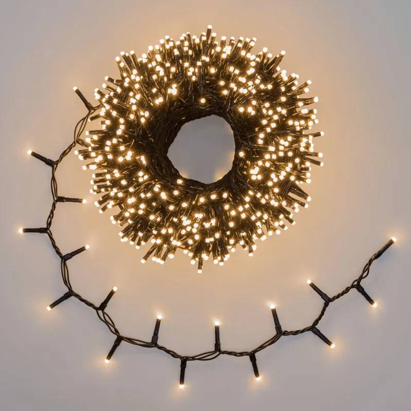 Lotti - Guirlande 30m 1000 LED DUAL Blanc Chaud Traditionnel & Blanc Chaud, 9 Animations IP44 Lotti - Image 1