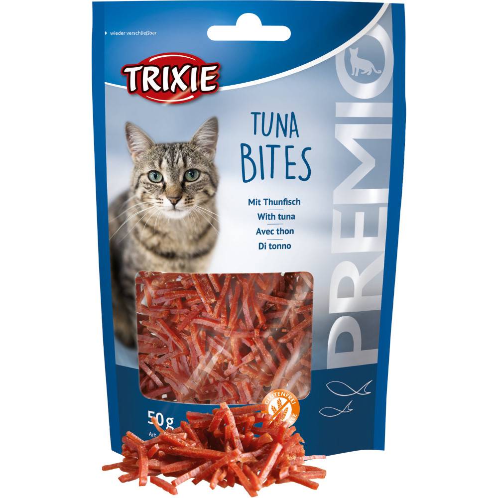 Trixie - Friandise lamelles au thon et au poulet, 50 g pour chats. - Image 1