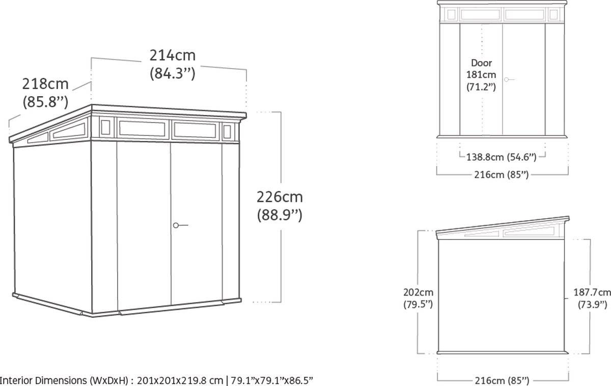 Keter - Abri de jardin Signature 77- Aspect bois Douglas- 4,5m2 - KETER - Image 5