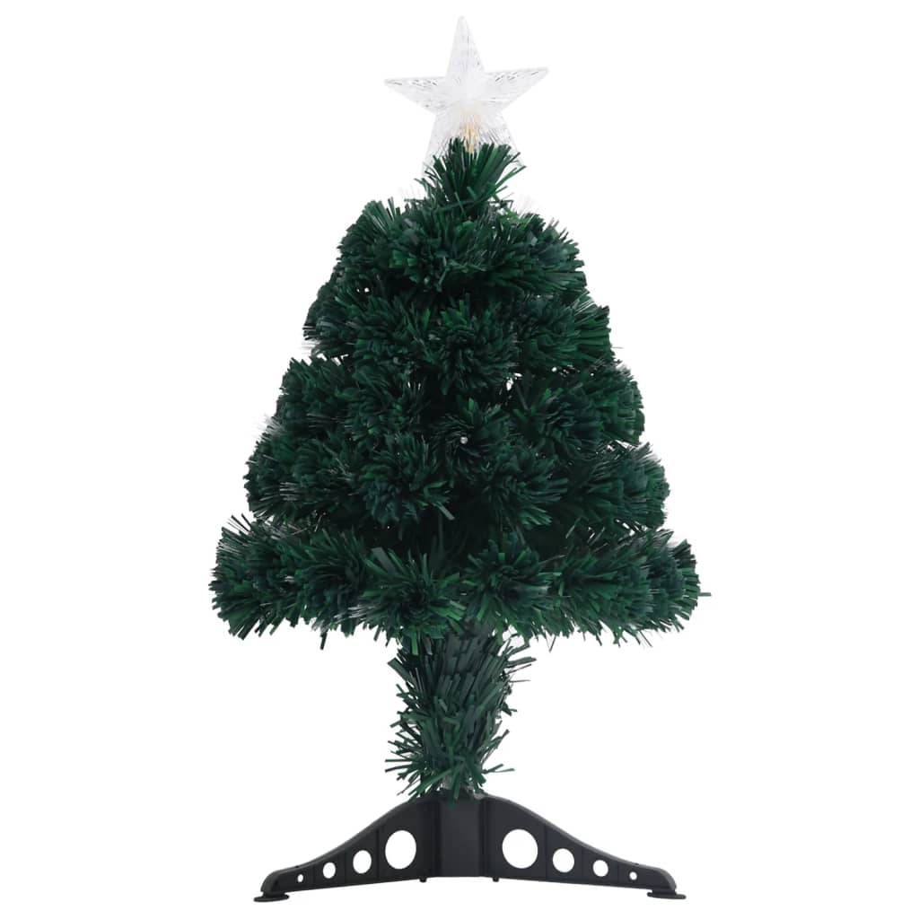 ComfortXL - Petit sapin de Noël lumineux fibre optique et LED avec cônes Vert 64 cm – ComfortXL Outdoor Living - Image 2