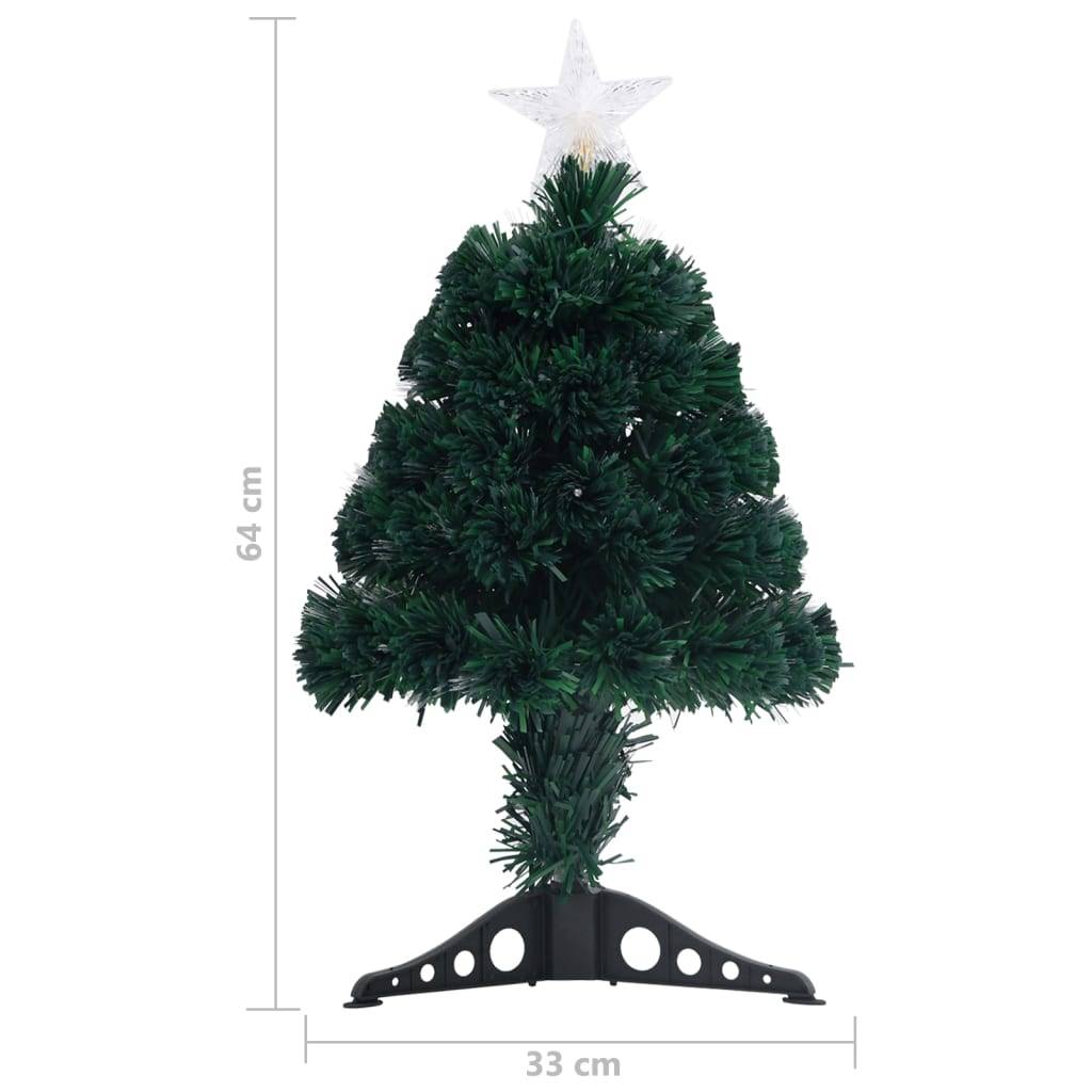 ComfortXL - Petit sapin de Noël lumineux fibre optique et LED avec cônes Vert 64 cm – ComfortXL Outdoor Living - Image 8
