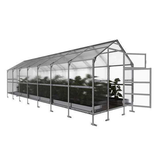 Serre KLASIKA BERNARD 2,35 x 7 m (16,45 m²), 4 mm avec revêtement en polycarbonate - Image 4