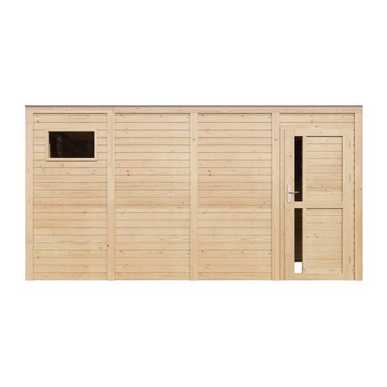 Timbela - Abri de jardin en bois - 8,16 m² / 206x404xH210 cm - Timbela M327F1 - Image 3