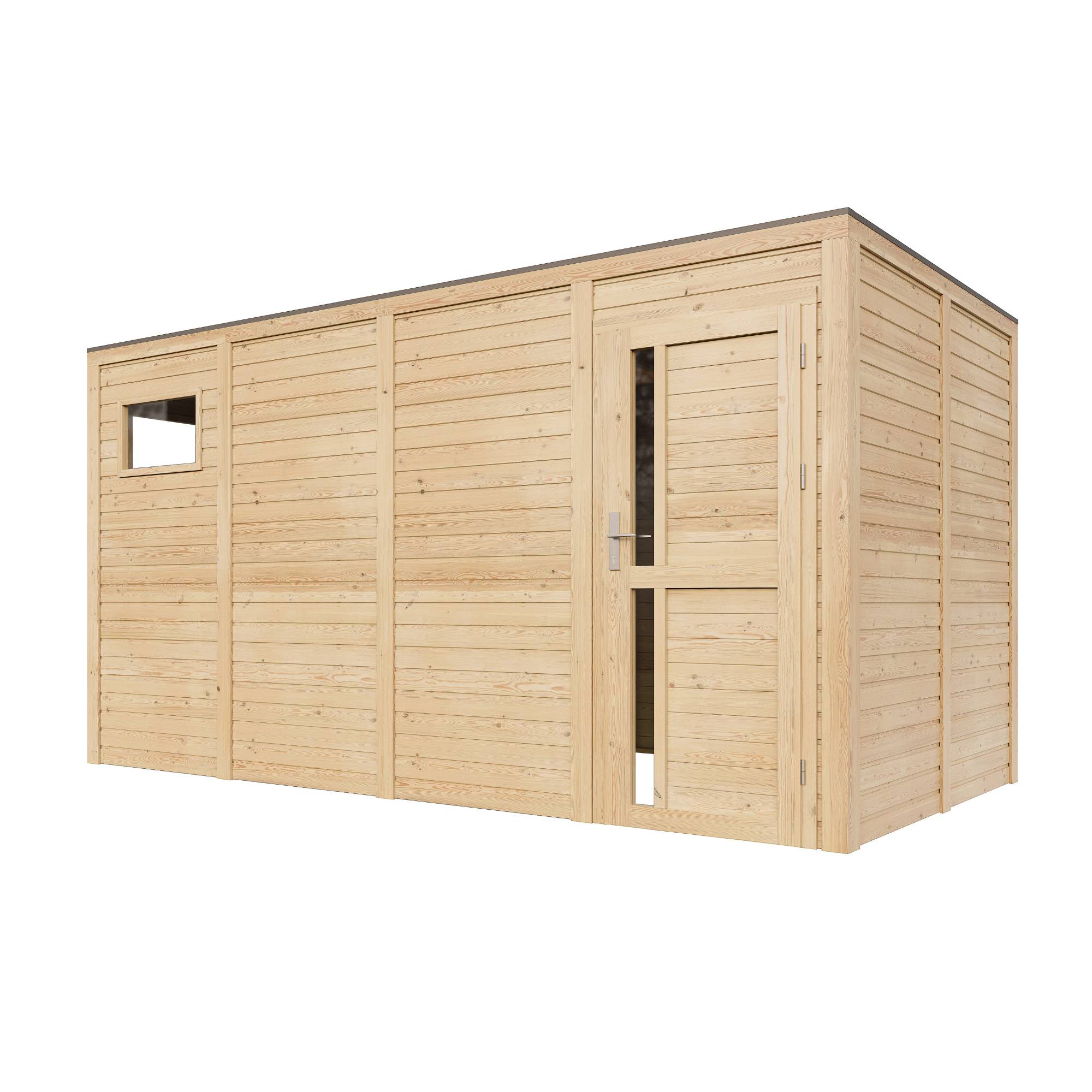 Timbela - Abri de jardin en bois - 8,16 m² / 206x404xH210 cm - Timbela M327F1 - Image 4