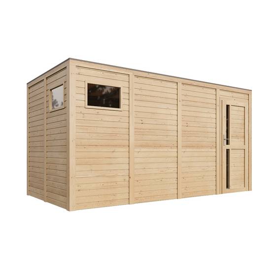 Timbela - Abri de jardin en bois - 8,16 m² / 206x404xH210 cm - Timbela M327F1 - Image 2