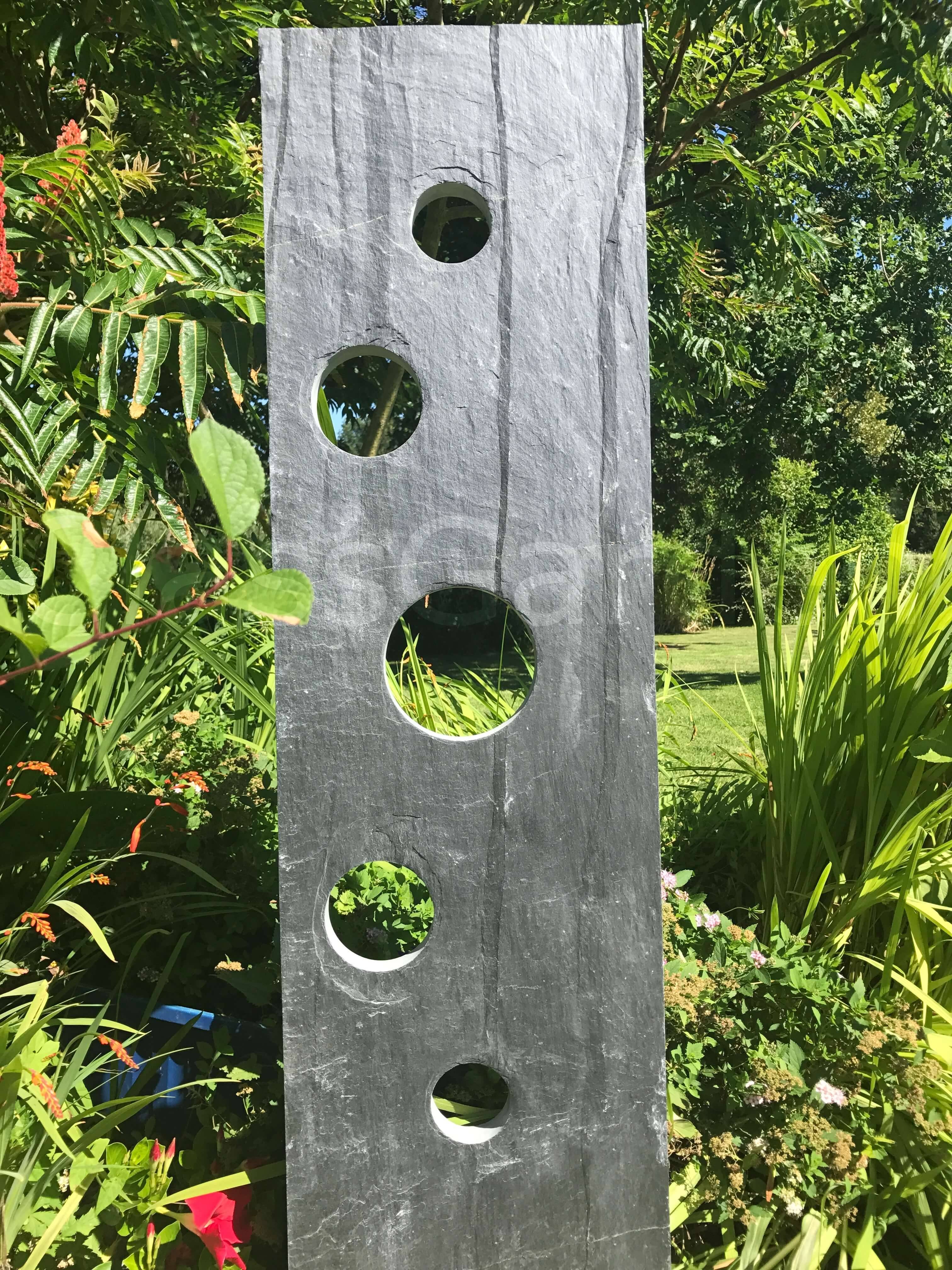 ClassGarden - TOTEM ARDOISE 120 cm - CROZON et BULLES - Pack de 2 Totems - Image 5