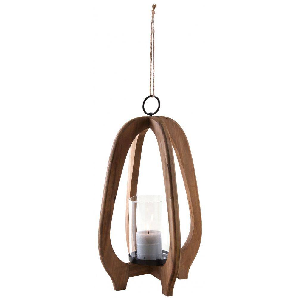 Aubry Gaspard - Lanterne en bois et en verre Ovalia - Image 2