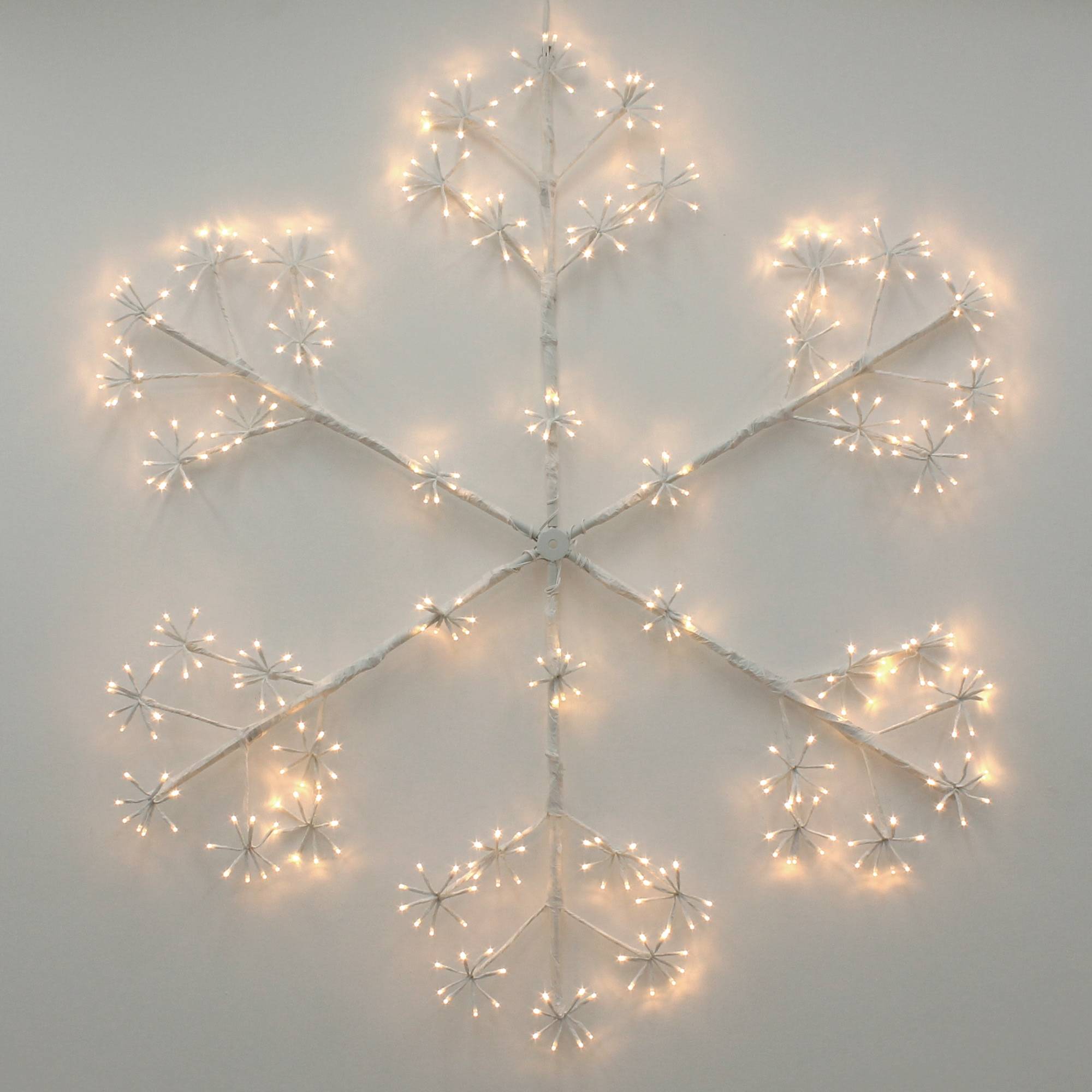 Ecd-Germany - Flocon de neige 384 LEDs chaîne lumineuse blanc chaud déco intérieur/extérieur - Image 6