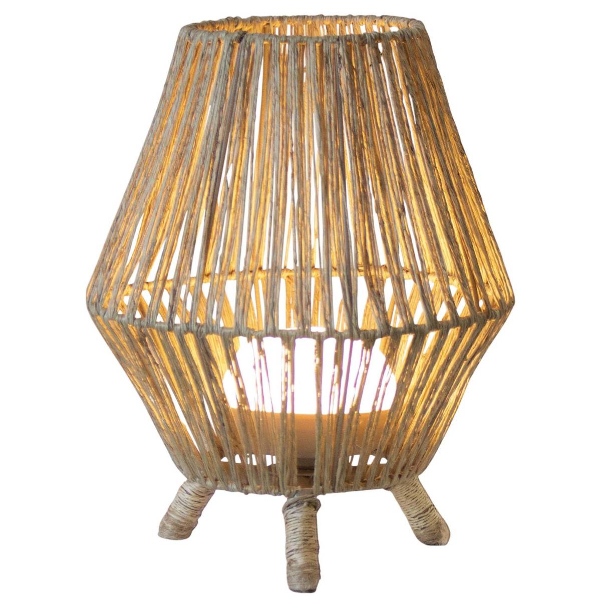 Lampe de jardin en jute  Sisine 30 cm - Image 1
