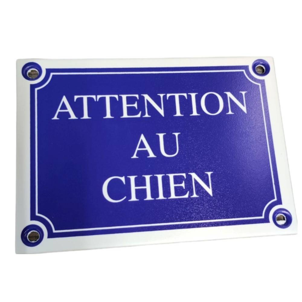 Zolux - Plaque "Attention au chien",14 x 10 cm, pour chien - Image 1