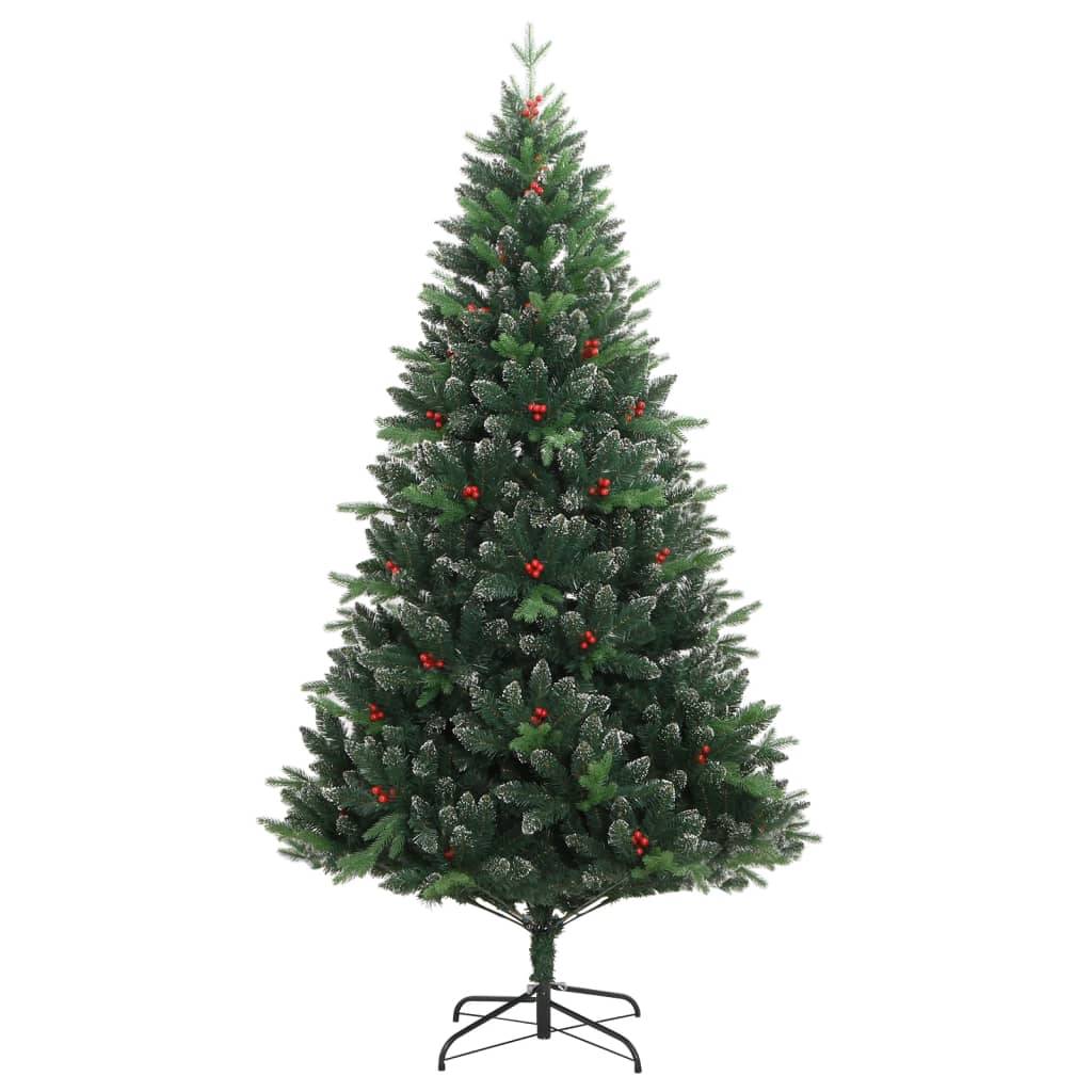 Vidaxl - Sapin de Noël artificiel à charnières avec baies rouges 150 cm vidaXL 356732 - Image 8