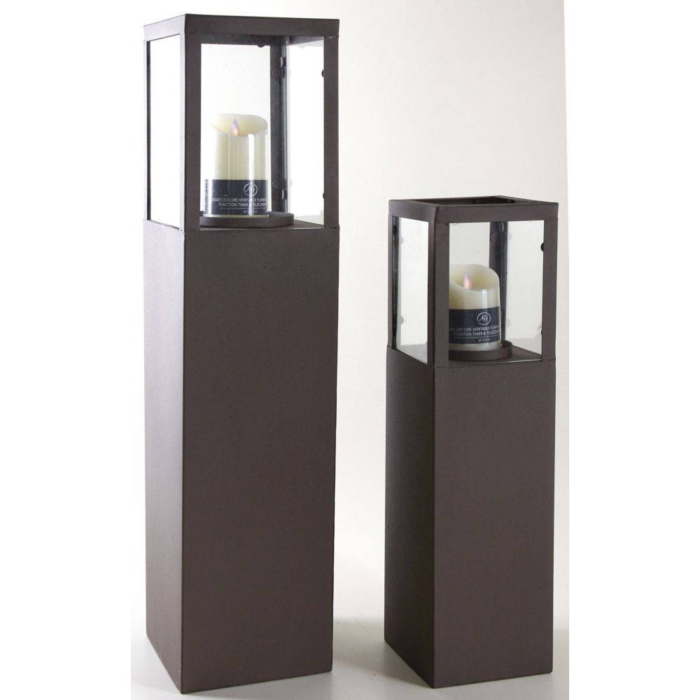 Aubry Gaspard - Colonnes en métal Stuart (Lot de 2) - Image 2