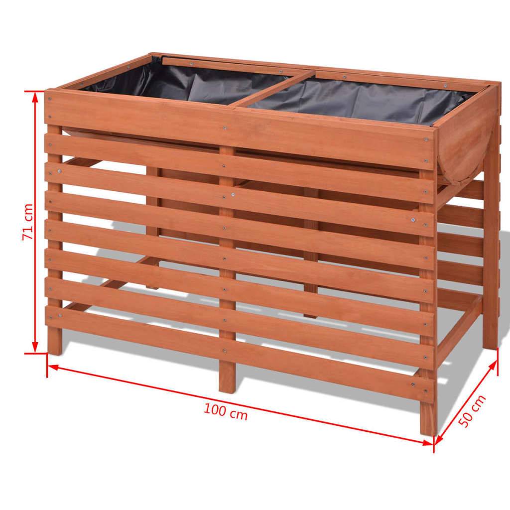 Jardinière 100 x 50 x 71 cm bois - Image 4