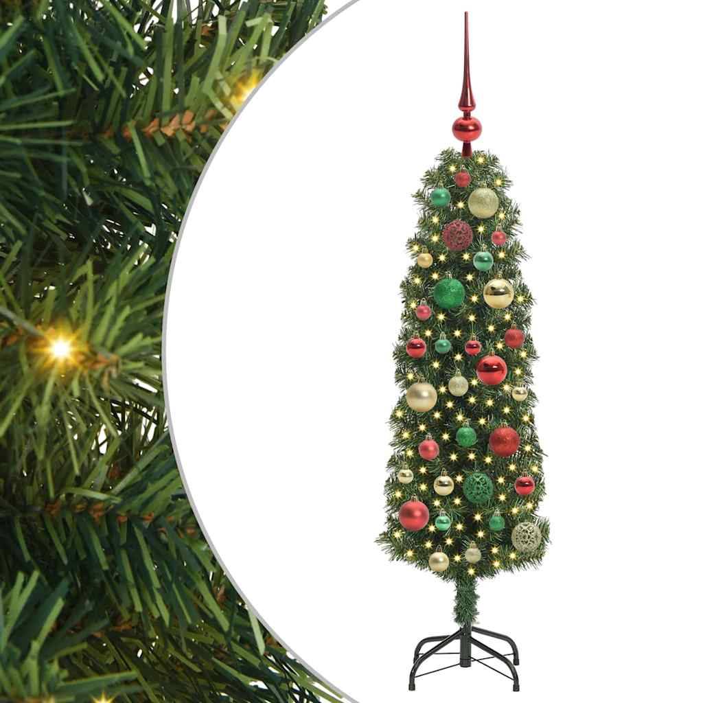 Sapin de Noël | Arbre de Noël artificiel Vert 120 cm PVC et acier et plastique Maison Chic - Image 1