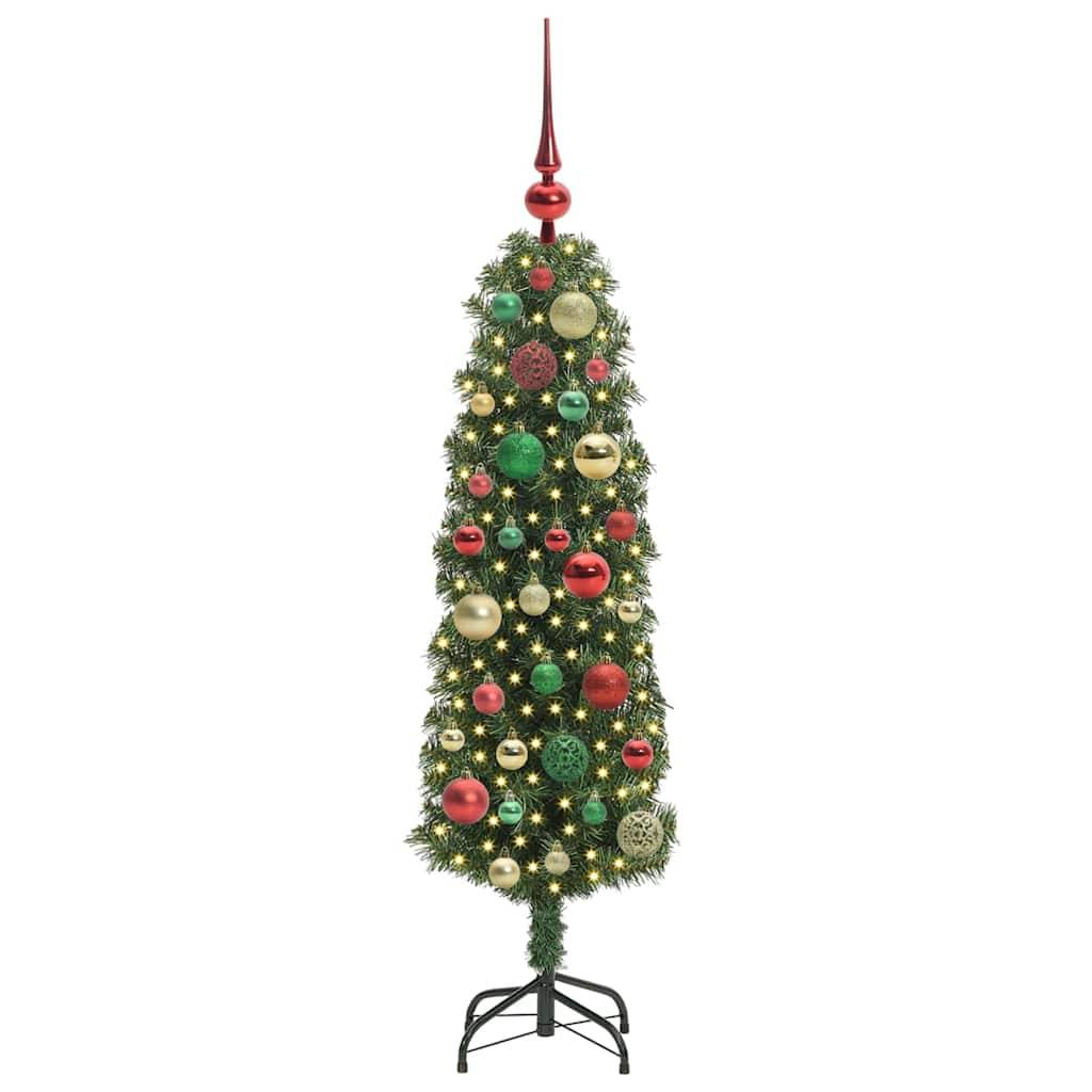 Sapin de Noël | Arbre de Noël artificiel Vert 120 cm PVC et acier et plastique Maison Chic - Image 3