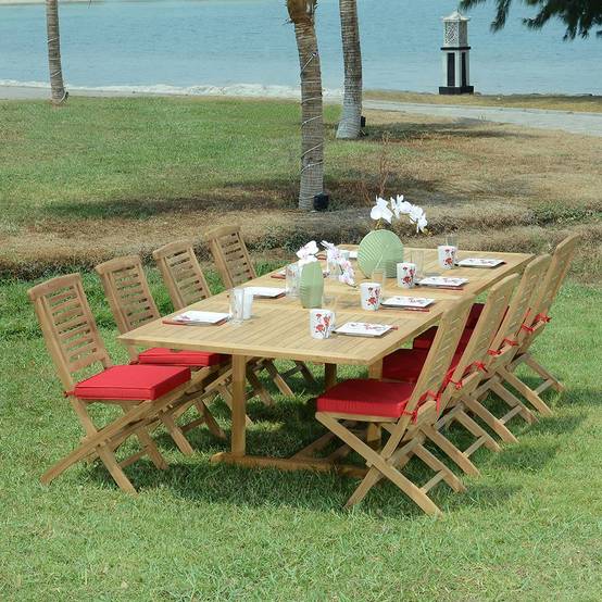 Teck'Attitude - Salon de jardin teck massif Antalya, 8 places - TECK'Attitude - Image 2