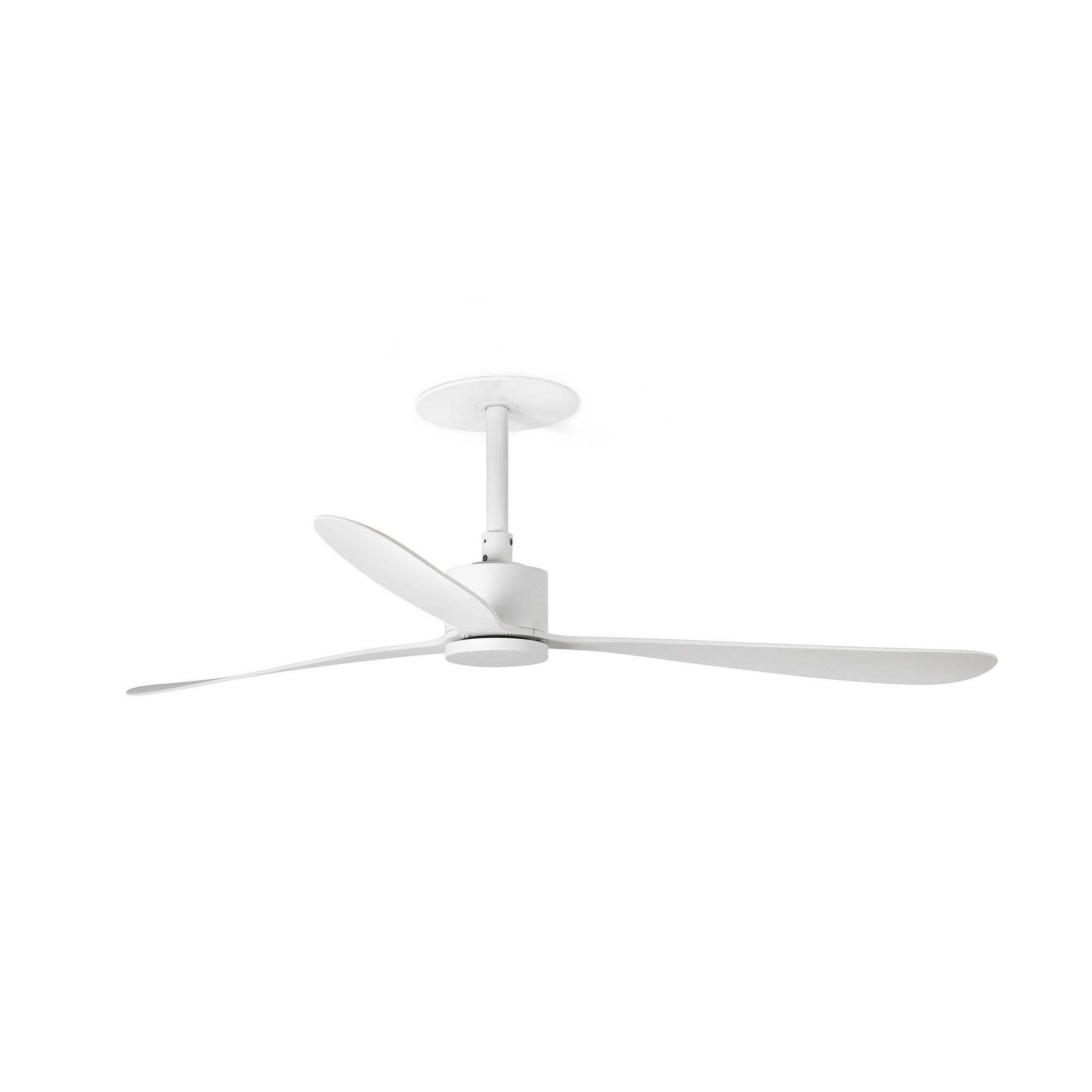 Ventilateur plafond encastre Ø1320 blanc aluminium 3 pales Tuya