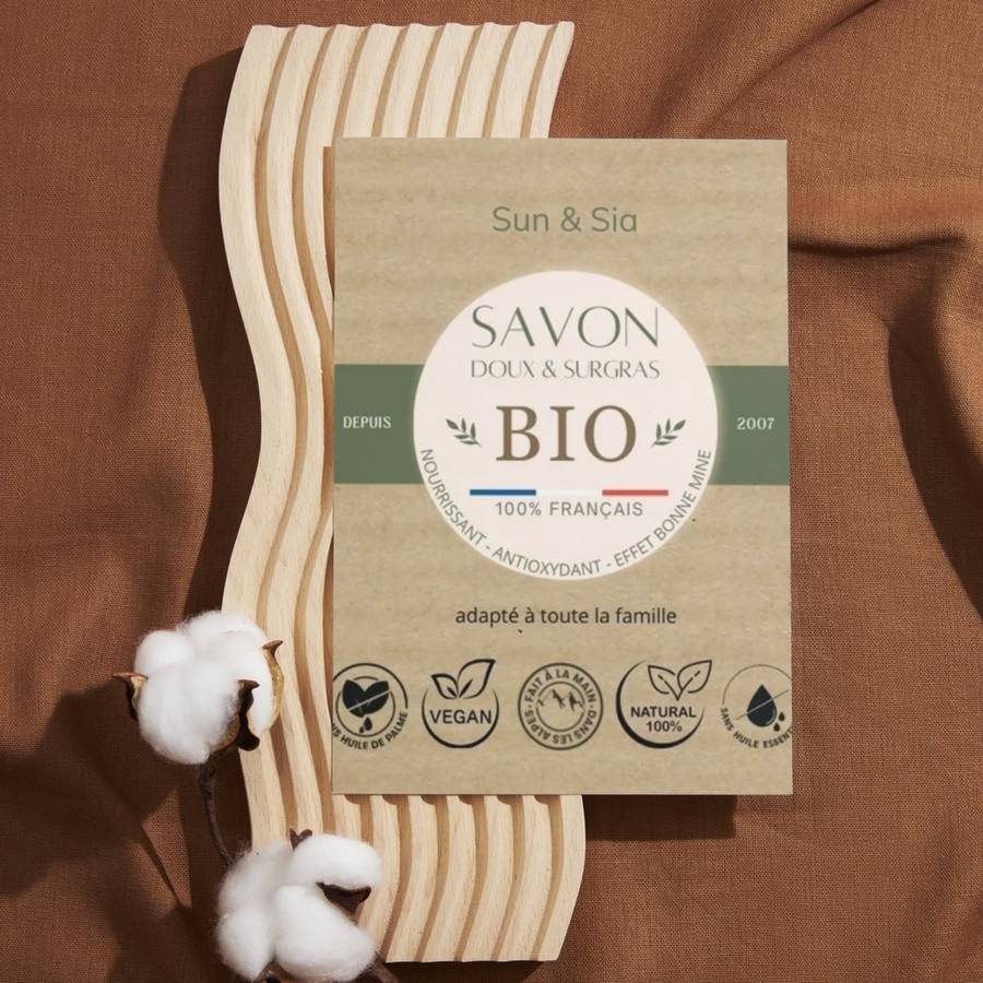 Savon Bio 100% Français – Fabrication Artisanale, Qualité Premium – Soin Naturel et Authentique pour une Peau Douce et Hydratée - Sun&Sia - Image 3