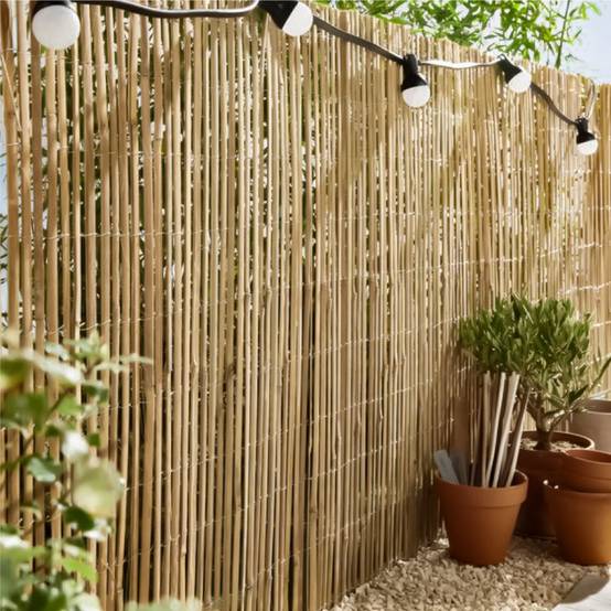 Canisse, brise vue occultant en bambou refendu - 1 x 5 m - Linxor - Image 4