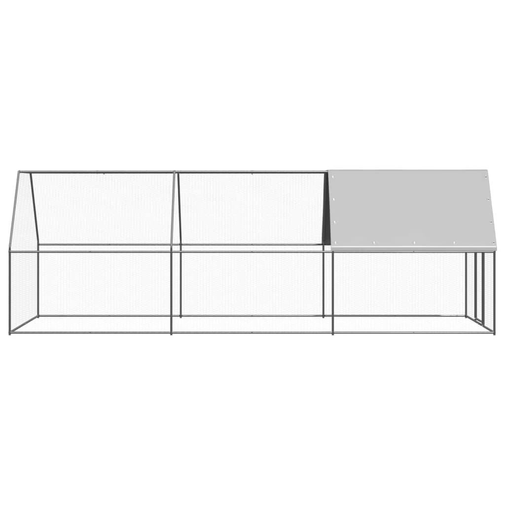 Poulailler Volière Extérieur Acier Galvanisé pour Jardin Sécurisé 2x6x2m – ComfortXL Outdoor Living - Image 3