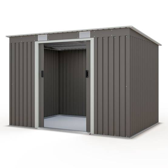 Abri de jardin métal toit plat 4,29 m2 Trigano + kit d'ancrage - Image 2