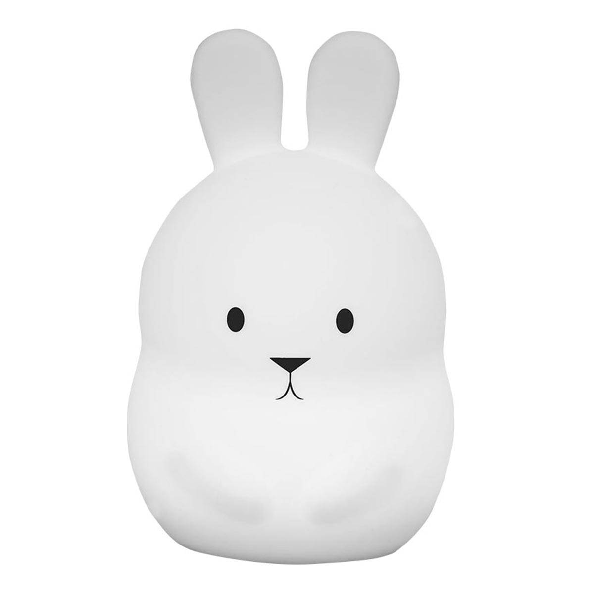Lumisky - Veilleuse bébé lapin sans fil touch LED BUNNY Blanc Silicone H19CM - Image 1
