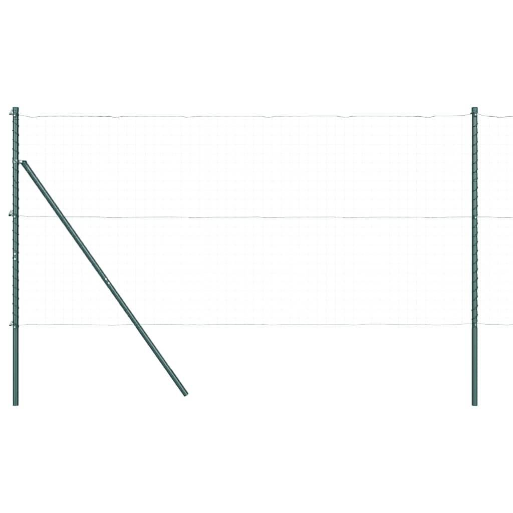 Poteau de clôture acier galvanisé vert 170 x 3.2 cm, Poids :10.55kg - PANGIVO - Image 2