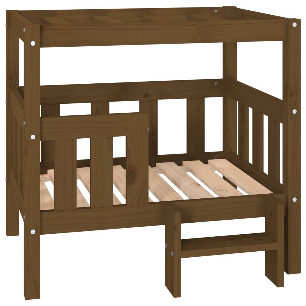 Vidaxl - Lit pour chien Marron miel 75,5x63,5x70 cm Bois de pin solide vidaXL 822380 - Image 2