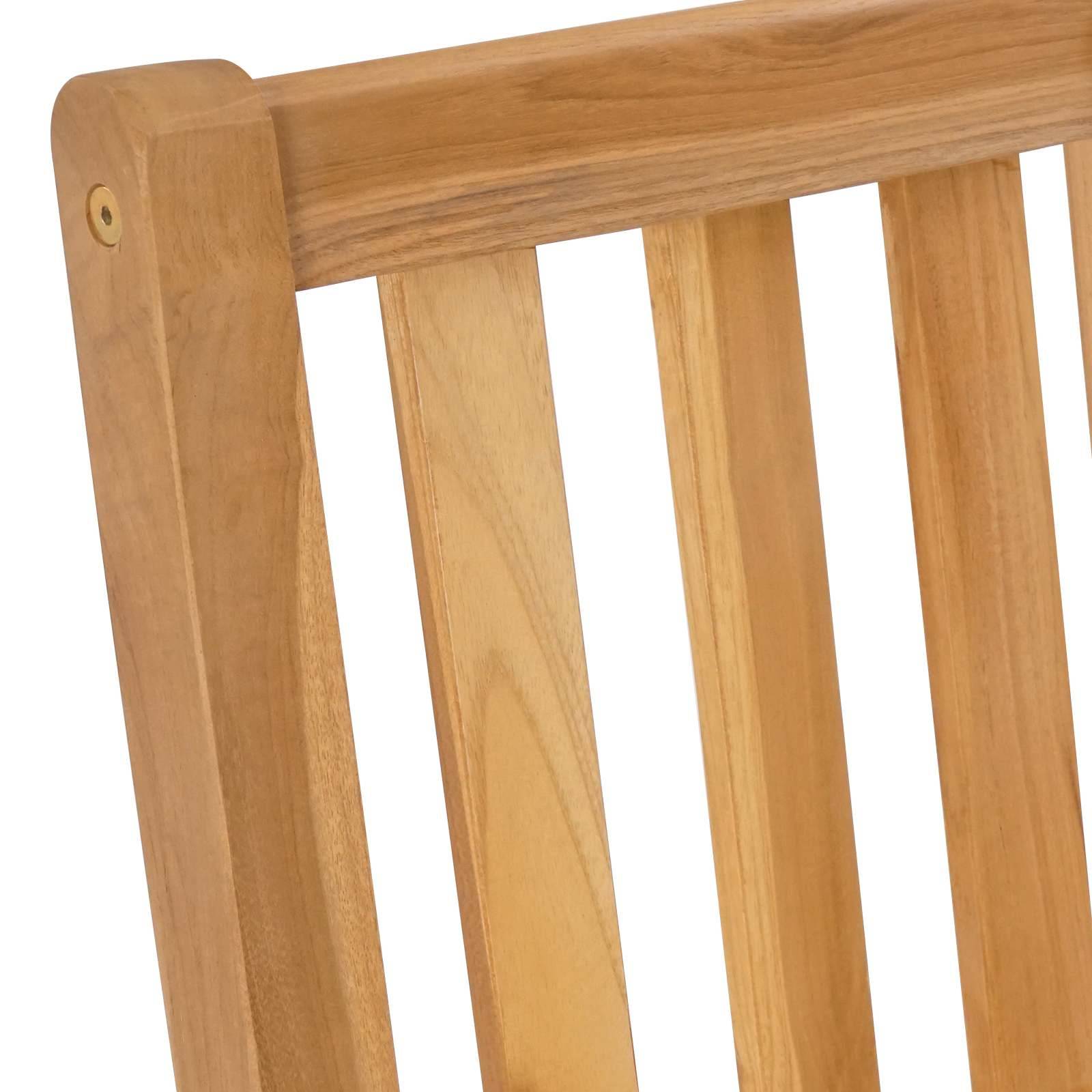 Tabourets de bar bois de teck naturel 35 x 45 x 110 cm - PANGIVO - Image 8