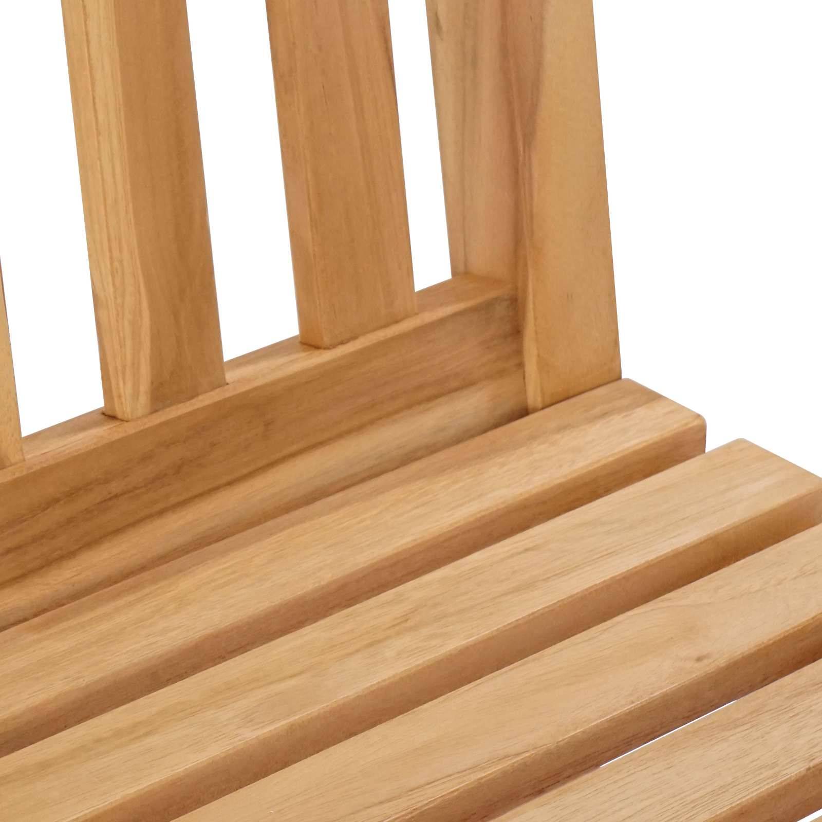 Tabourets de bar bois de teck naturel 35 x 45 x 110 cm - PANGIVO - Image 7