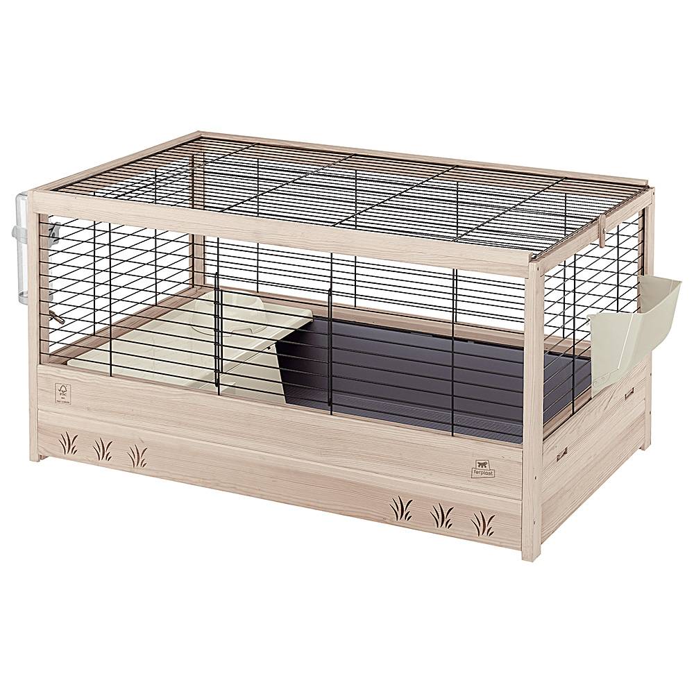 Ferplast - Ferplast Cage en bois FSC pour lapins ARENA 100, pour cochons d'inde, accessoires inclus - Image 1