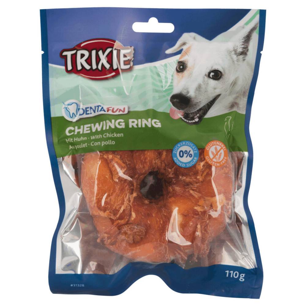 Trixie - Trixie - Anneau Au Poulet et boeuf de 10 cm poids 110 gr Denta Fun Friandises Pour Chien - Image 2
