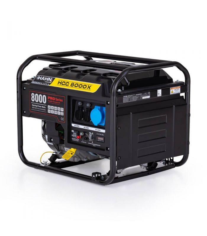 Générateur électrique portable 6 kW AVR pour chantiers, secours et ateliers - Hahn  Sohn HGG 8000X - Image 1